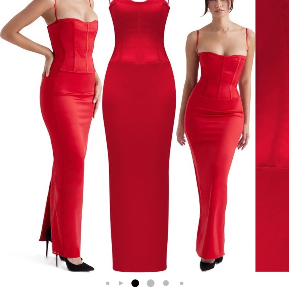 House of CB Shani Corset Dress RED